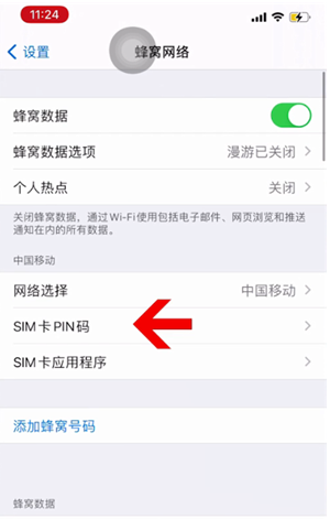 元氏苹果14维修网分享如何给iPhone14的SIM卡设置密码 