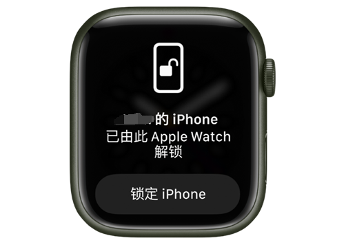 元氏苹果手机维修分享用 AppleWatch 解锁配备面容 ID 的 iPhone方法 