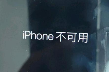 元氏苹果服务网点分享锁屏界面显示“iPhone 不可用”如何解决 